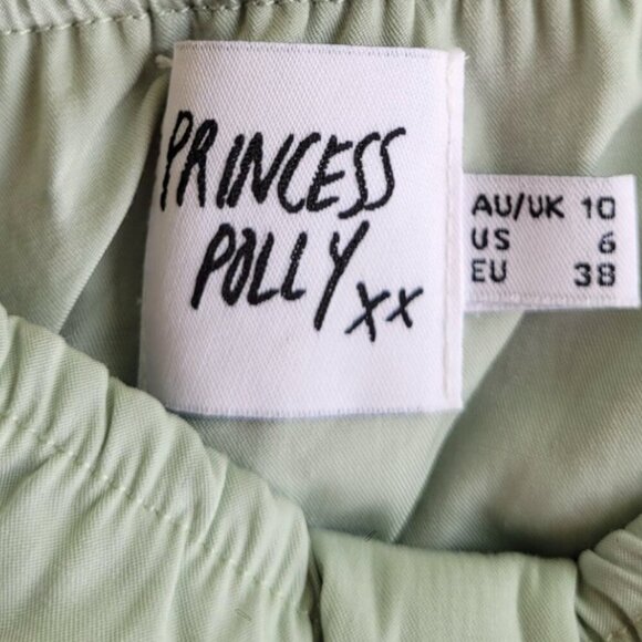 Boho Tie-Up Sage Bandeau Top by Princess Polly size 6 EUC - Picture 6 of 10